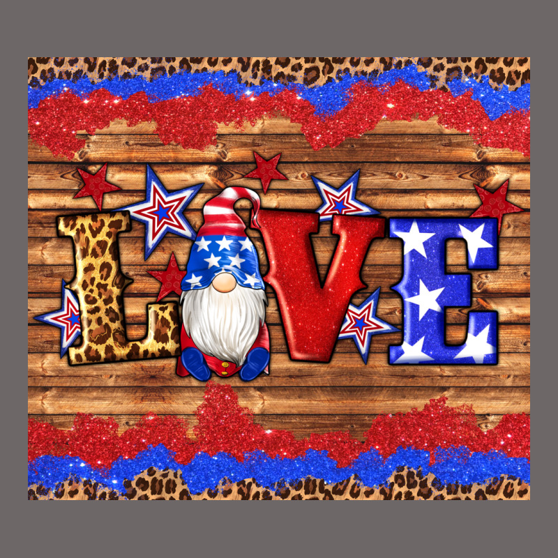 American Flag Gnomes Love Star Leopard Glitter Classic Tee by Artiststas | Teevron