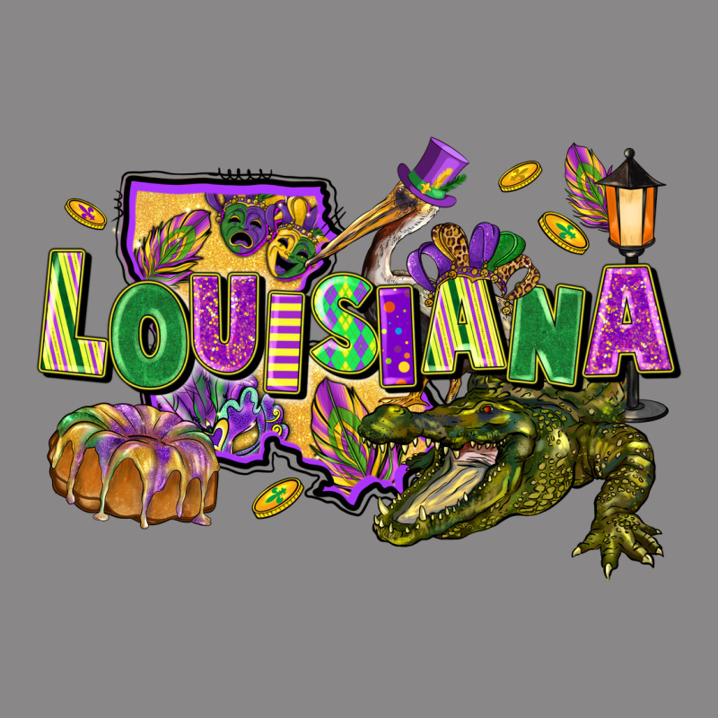 Louisiana Mardi Gras Vintage Tee by FaDigitalArtStudio | Teevron
