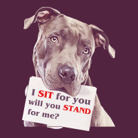 Pitbull T  Shirt I Sit For You Will You Stand For Me T  Shirt Urban Hoodie | Teevron