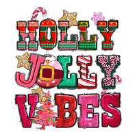 Holly Jolly Vibes Pink Christmas Premium Tee | Teevron