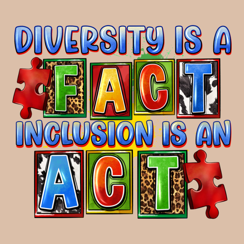 Diversity Is A Fact Inclusion Is An Act Urban Heavy Tee by FaDigitalArtStudio | Teevron
