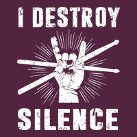 I Destroy Silence Drum Set Drummer Gift Urban Hoodie | Teevron