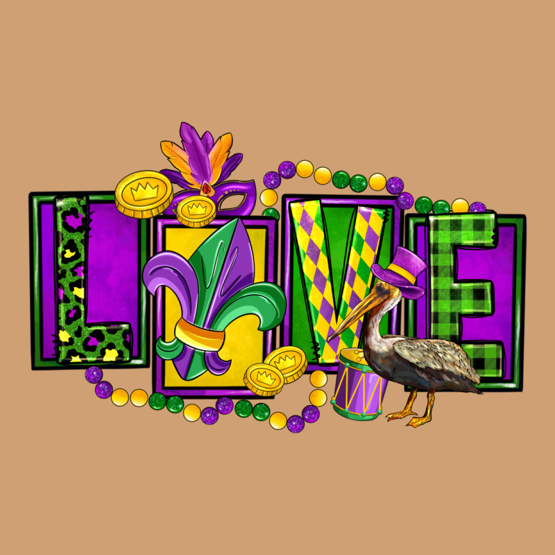 Mardi Gras Love Vintage Tee by FaDigitalArtStudio | Teevron