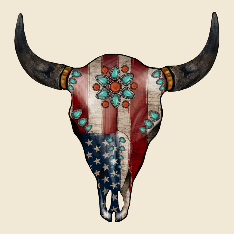 American Bull Skull Gemstone Premium Tee by Jasminsmagicworld | Teevron