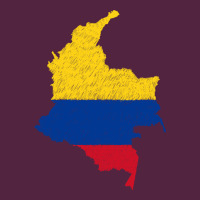Colombia Flag Map Drawing Line Art Urban Hoodie | Teevron