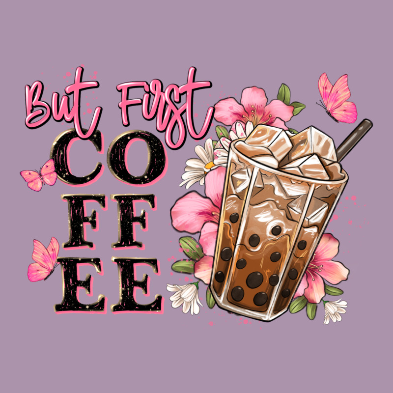 But First Coffee Floral Heavyweight Hoodie by JahusDesignShop | Teevron