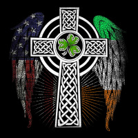 Irish American Usa Flag Celtic Cross St Patrick's Day Premium T Shirt Urban Hoodie | Teevron