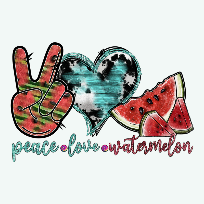 Peace Love Watermelon Premium Hoodie by SublimationCraftShop | Teevron