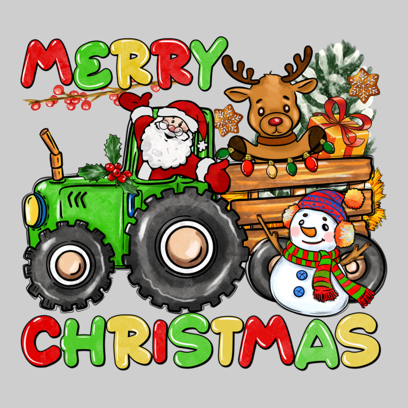Merry Christmas Crew Tractor Premium Tee by CowGirlArtShop | Teevron