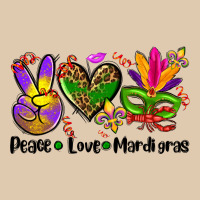 Peace Love  Mardi Gras Heavyweight Sweatshirt | Teevron