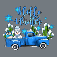 Hello Winter With Sniwman And  Truck Heavyweight Sweatshirt | Teevron