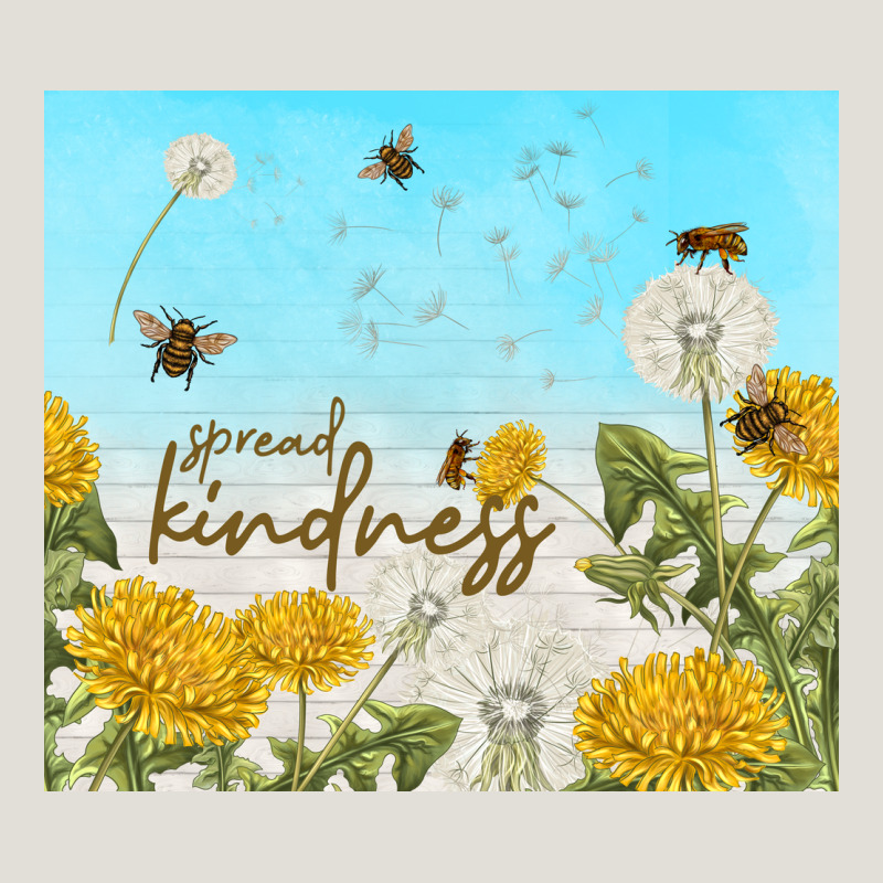Spread Kindness With Dandelions Heavy Core Tee by TumblerDesignByShophia | Teevron