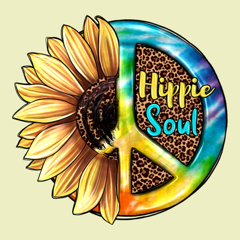 Hippie Soul With Sunflower And Leopard Background Urban Hoodie by JahusDesignShop | Teevron