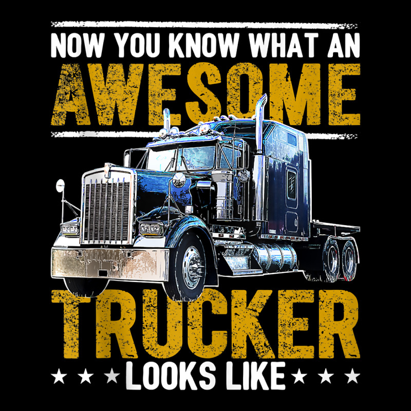 Awesome Trucker Big Rig Semi Trailer Truck Driver Gift Men Tank Top Urban Hoodie by linhVisuals | Teevron