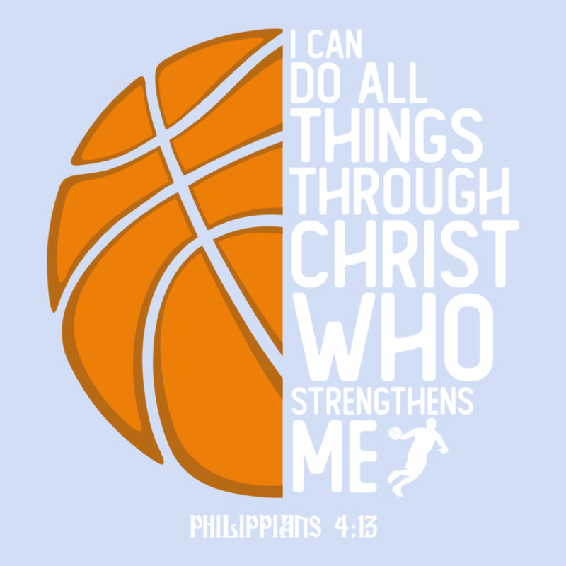 Christian Basketball I Can Do All Things Through Christ Philippians 41 Urban Hoodie by linhVisuals | Teevron