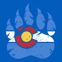 Colorado State Flag Bear Paw Print Pocket Place Urban Hoodie | Teevron