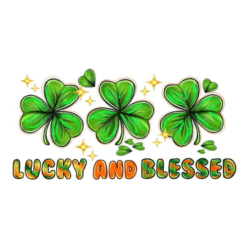 St. Patrick's Day Lucky And Blessed Ladies Tee by HowdyJamesFarm | Teevron