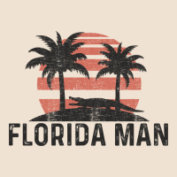 Florida Man State Funny Meme Vintage Palm Trees And Sunset Retro Sun Urban Hoodie | Teevron