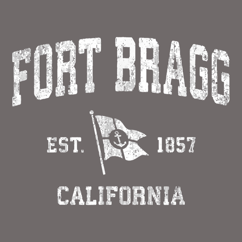 Fort Bragg California Ca Vintage Boat Anchor Flag Design Tee Urban Hoodie by linhVisuals | Teevron