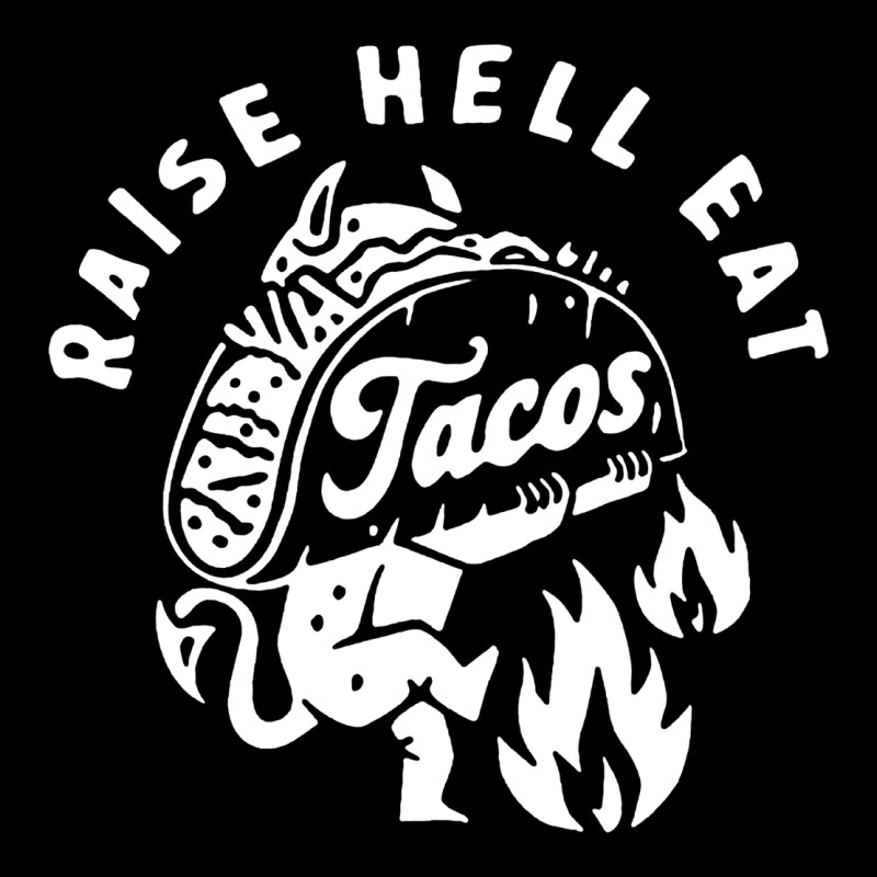 Raise Hell Eat White Urban Hoodie by linhVisuals | Teevron