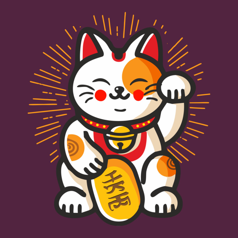 Maneki Neko Lucky Cat Money Feline Japanese Good Luck Charm Kitten Gif Urban Hoodie by linhVisuals | Teevron