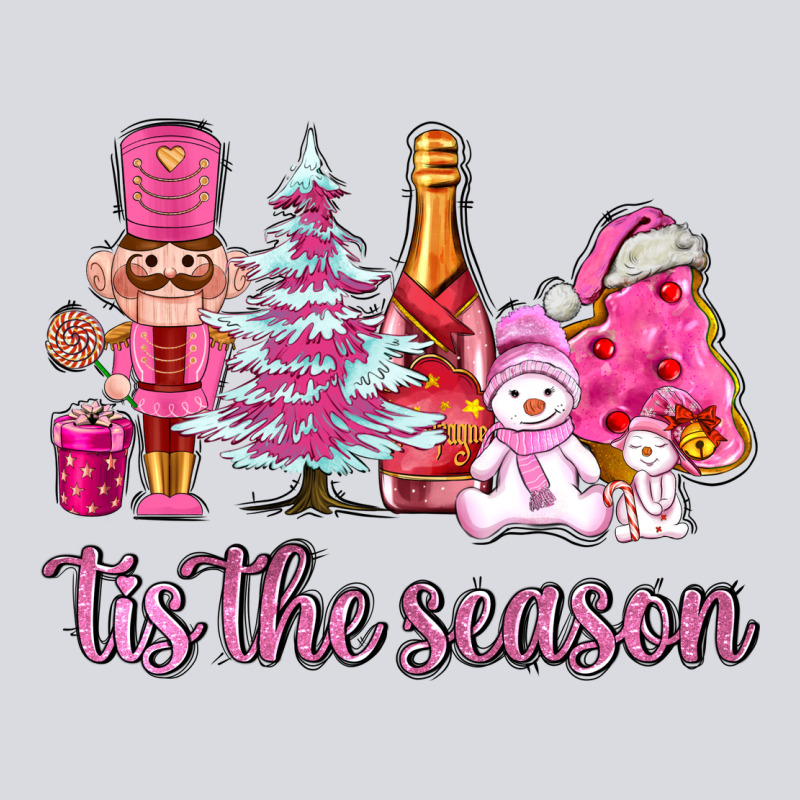 Tis The Season Pink Christmas Zipper Hoodie by AdoDesignShop | Teevron