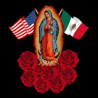 Our Lady Virgen De Guadalupe Mexican American Flag Holiday Urban Hoodie | Teevron
