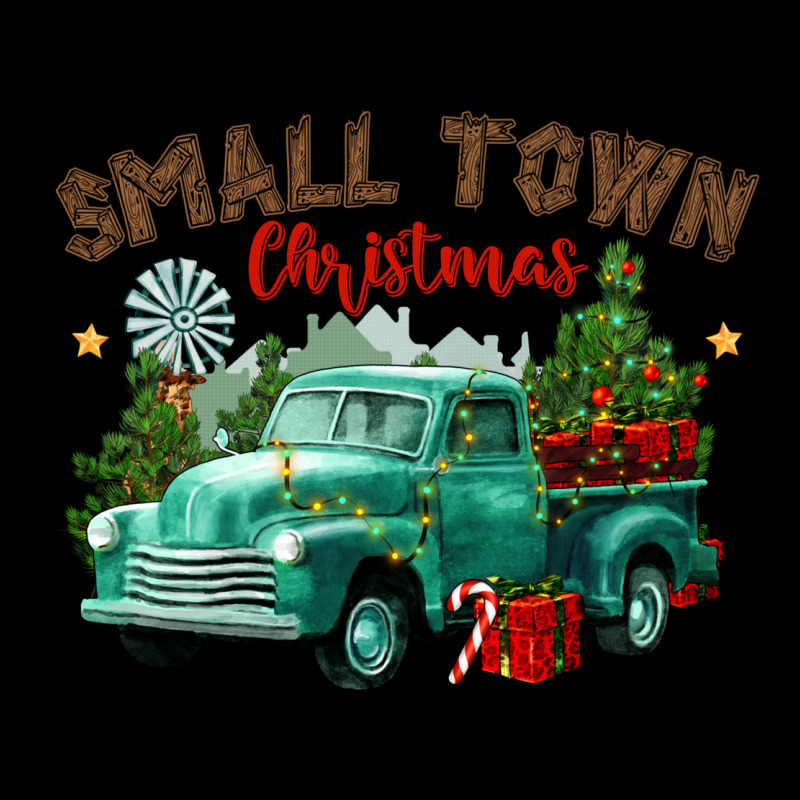 Small Town Christmas Premium Tee by CowGirlArtShop | Teevron