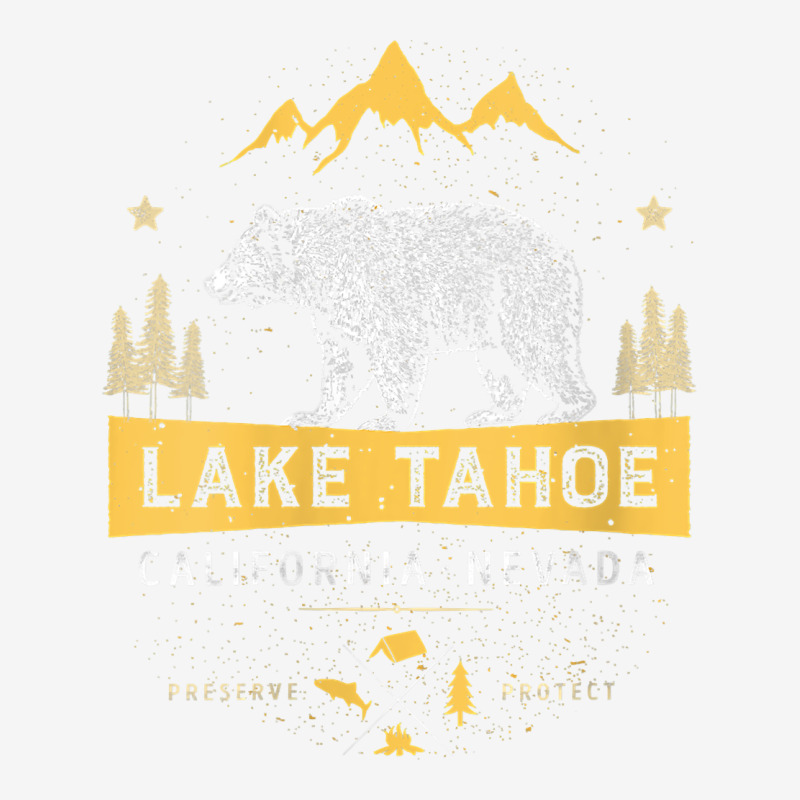 Womens Lake Tahoe National Park California Nevada Vintage Bear Men V N Urban Hoodie by linhVisuals | Teevron