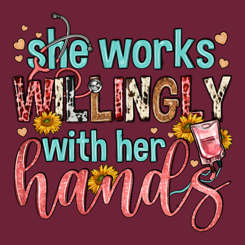 She Works Willingly With Her Hands Long Sleeve Tee by FaDigitalArtStudio | Teevron