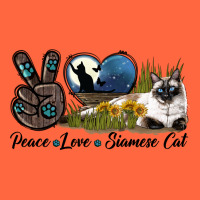 Peace Love Siamese Cat Premium Hoodie | Teevron