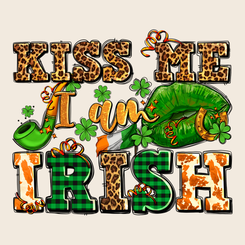 Kiss Me I Am Irish  With Lips And Shamrocks Zipper Hoodie by AdoDesignShop | Teevron