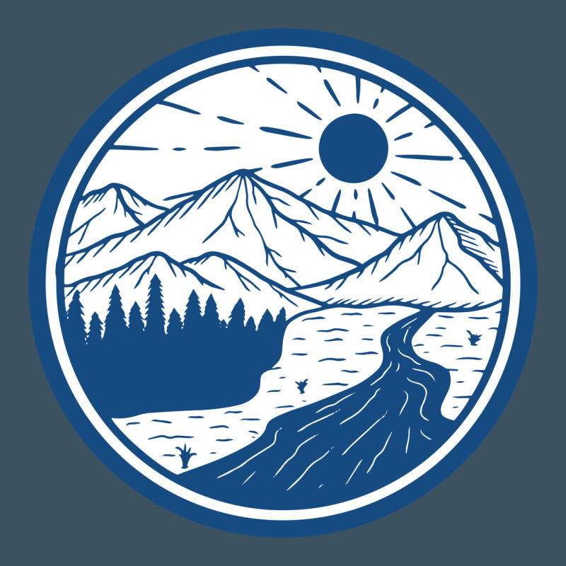 River Mountain Badge Urban Hoodie by linhVisuals | Teevron
