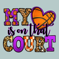 My Heart Is On That Court Basketball Heavy Core Tee | Teevron