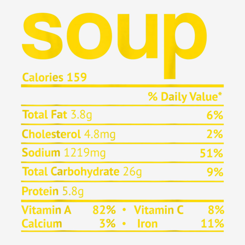 Soup Nutrition Facts Funny Thanksgiving Christmas Food Urban Hoodie by linhVisuals | Teevron