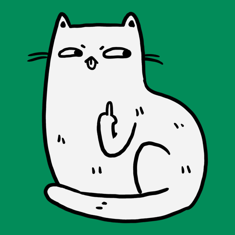 Cat Giving The Finger Urban Hoodie by linhVisuals | Teevron