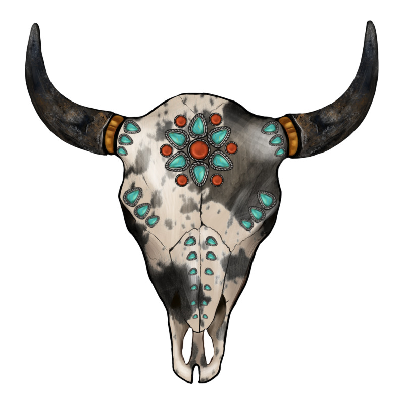 Cowhide Bull Skull Premium Tee by Jasminsmagicworld | Teevron