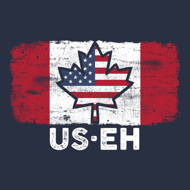 Us Eh American Canadian Flag Canada Day Leaf With Usa Flag Inside Urban Hoodie by linhVisuals | Teevron