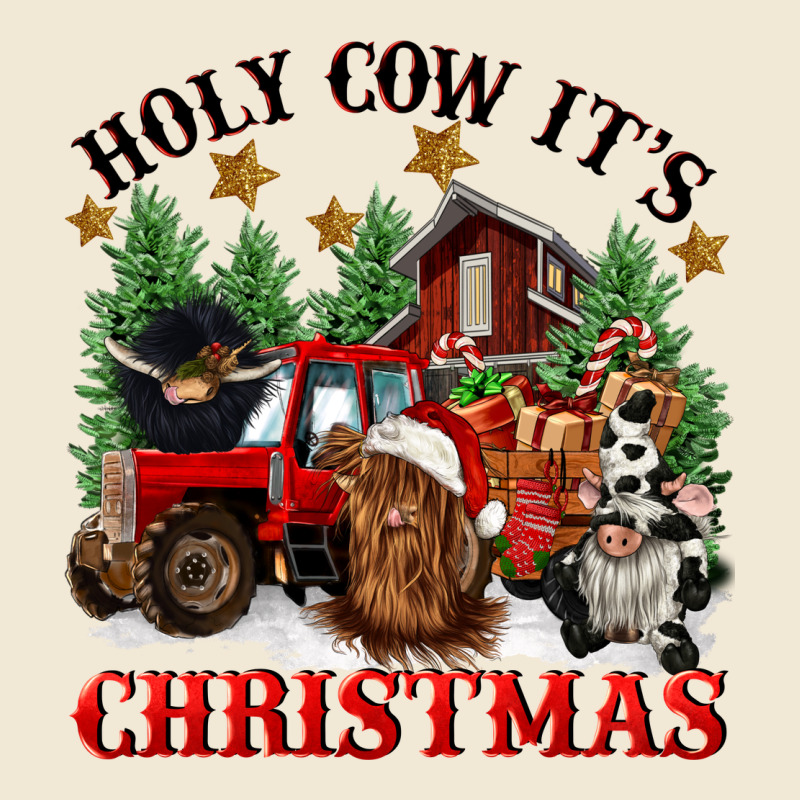Holy Cow Its Christmas Premium Tee by CowGirlArtShop | Teevron