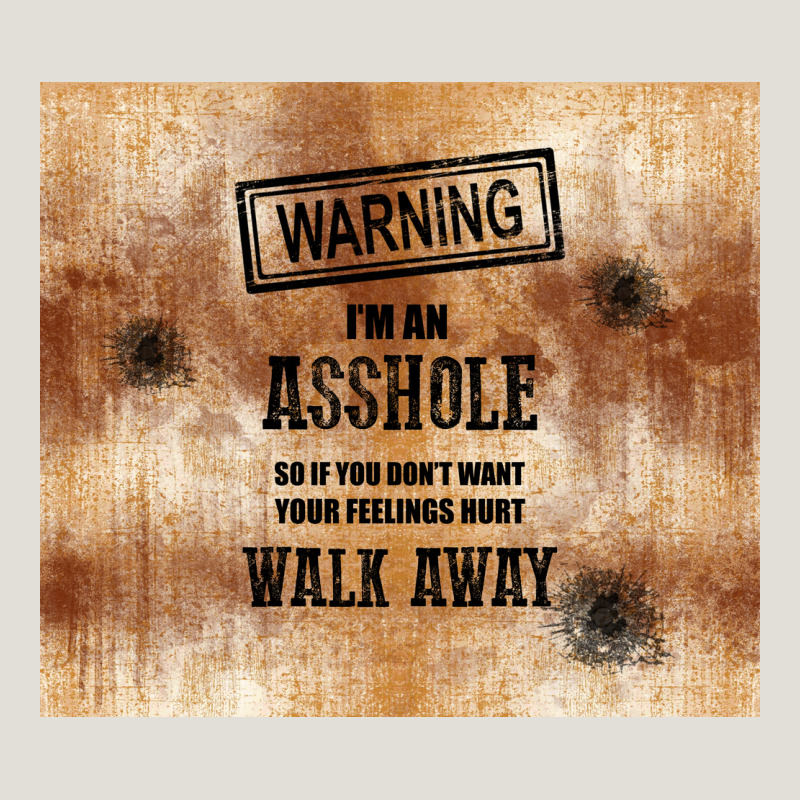 Warning I'm An Asshole With Rusty Background Heavy Core Tee by TumblerDesignByShophia | Teevron