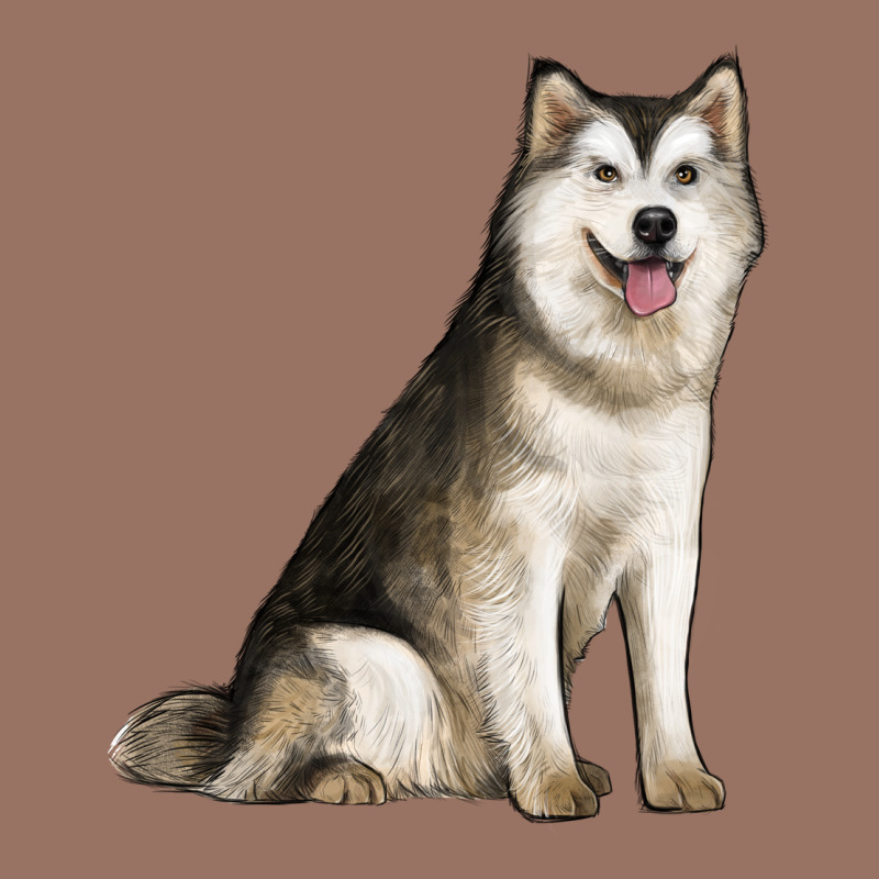 Alaskan Malamute Dog Premium Hoodie by LillyAllenDesigns | Teevron