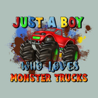 Just A Boy Who Loves Monster Trucks Heavyweight Hoodie | Teevron