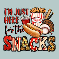 I'm Just Here For The Snacks Baseball Heavy Core Tee | Teevron