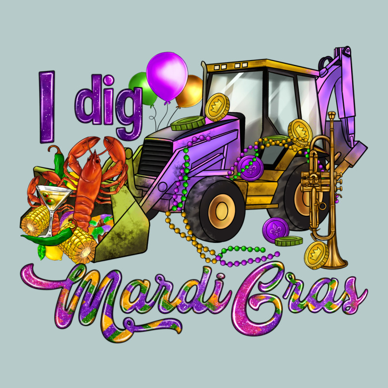 I Dig Mardi Gras Heavy Core Tee by HowdyJamesFarm | Teevron