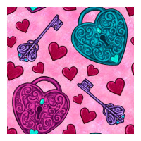 valentines day lock and key seamless pattern | Teevron