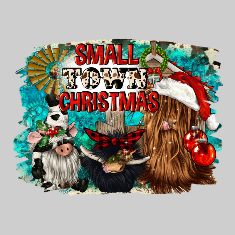 Small Town Christmas Premium Tee by CowGirlArtShop | Teevron