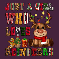 Just A Girl Who Loves Reindeers Premium Tee | Teevron
