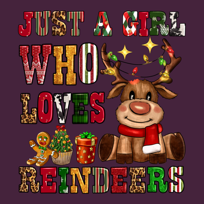 Just A Girl Who Loves Reindeers Premium Tee by CowGirlArtShop | Teevron