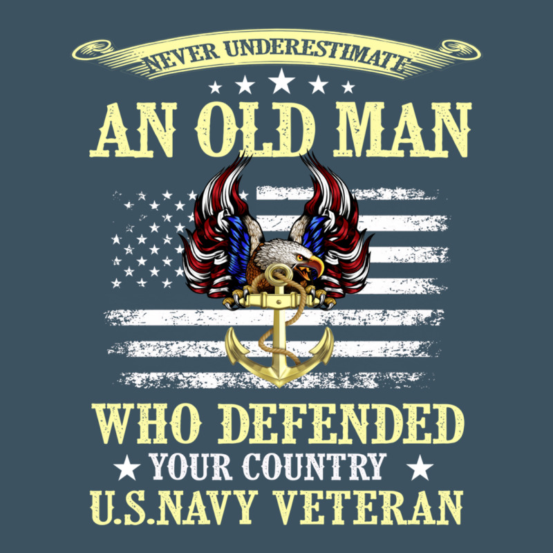 Never Underestimate An Old Man Us Navy Veteran Urban Hoodie by linhVisuals | Teevron