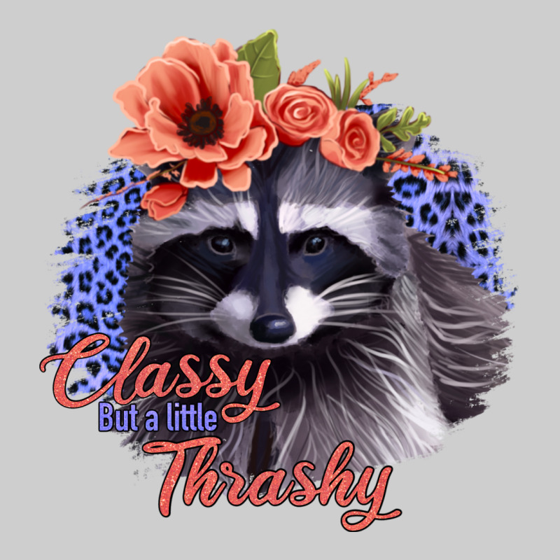 Classy But A Little Thrashy Racoon With Flowers Premium Tee by Jasminsmagicworld | Teevron